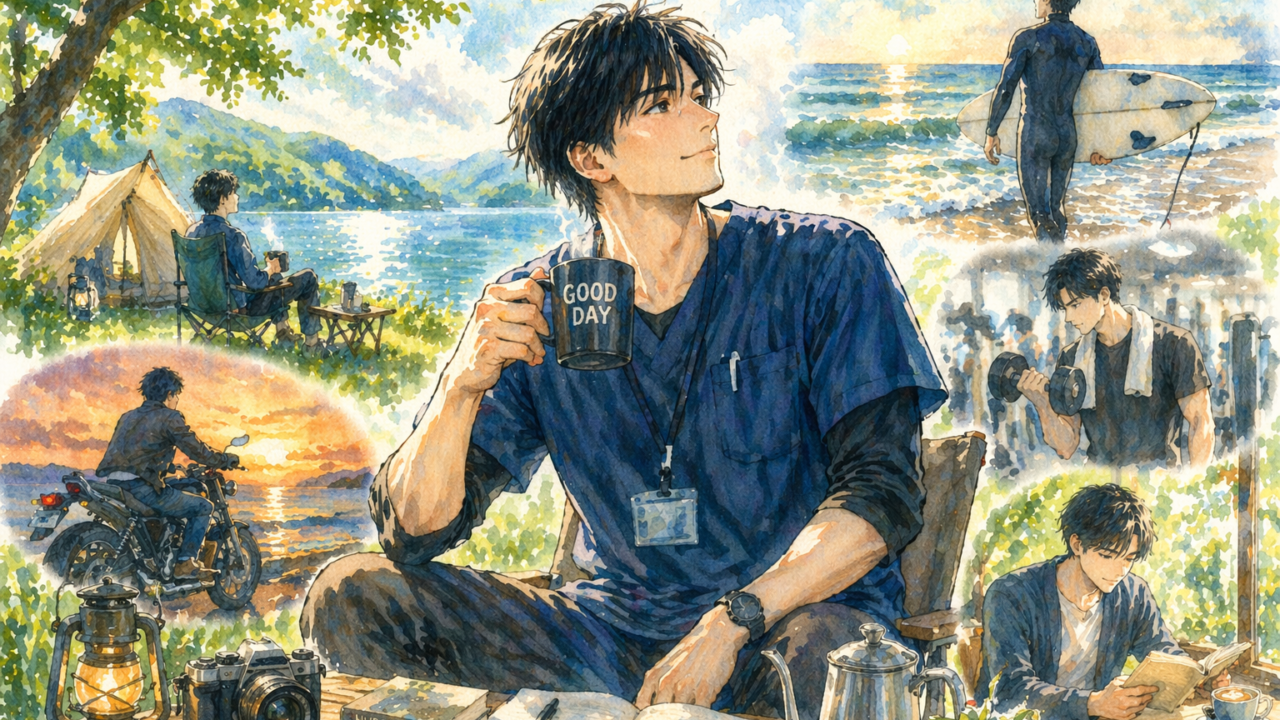 朝の明るい病院で笑顔で働く看護師